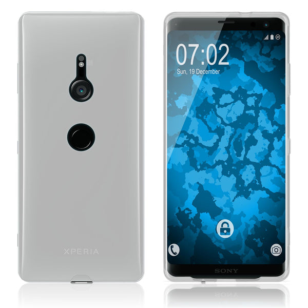PhoneNatic Case kompatibel mit Sony Xperia XZ3 - Crystal Clear Silikon Hülle transparent Cover