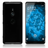 PhoneNatic Case kompatibel mit Sony Xperia XZ3 - schwarz Silikon Hülle  Cover