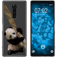 Xperia 1 Silikon-Hülle Vektor Tiere Panda M4 Case