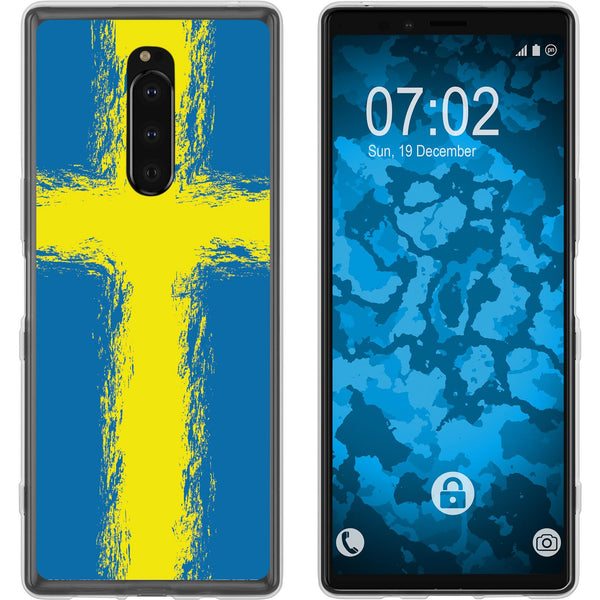 Xperia 1 Silikon-Hülle WM Schweden M12 Case