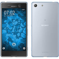 PhoneNatic Case kompatibel mit Sony Xperia M5 - hellblau Silikon Hülle 360∞ Fullbody Cover