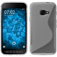 PhoneNatic Case kompatibel mit Samsung Galaxy Xcover 4 / 4s - clear Silikon Hülle S-Style Cover