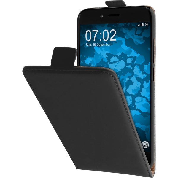 Kunst-Lederhülle für Xiaomi Mi 5x / Mi A1 Flip-Case schwarz