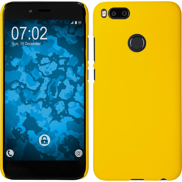 Hardcase für Xiaomi Mi 5x / Mi A1 gummiert gelb