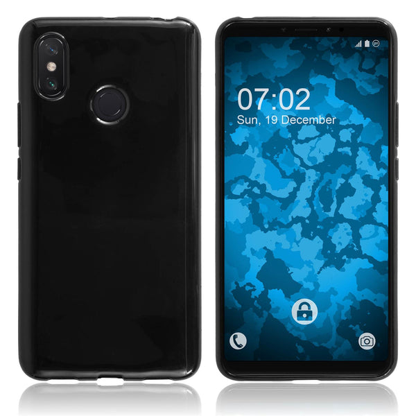 PhoneNatic Case kompatibel mit Xiaomi Mi Max 3 - schwarz Silikon Hülle  Cover