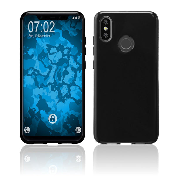 PhoneNatic Case kompatibel mit Xiaomi Mi 8 - schwarz Silikon Hülle  Cover