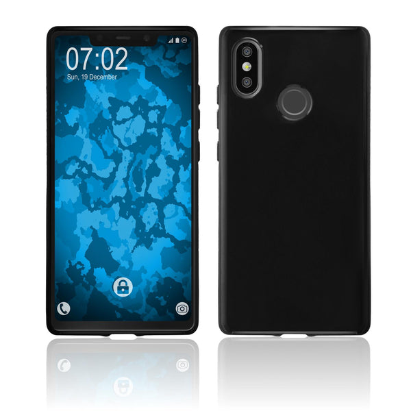 PhoneNatic Case kompatibel mit Xiaomi Mi 8 SE - schwarz Silikon Hülle  Cover