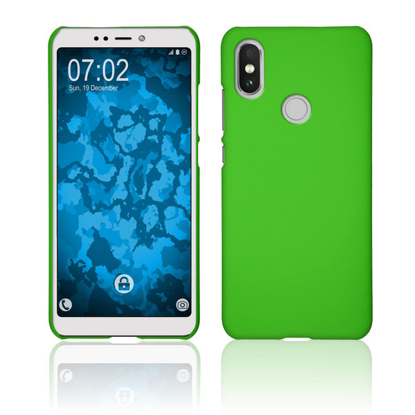 Hardcase für Xiaomi Mi A2 (Mi 6X) gummiert grün