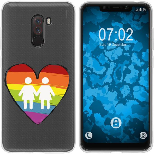 Pocophone F1 Silikon-Hülle pride Frauen M4 Case