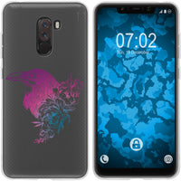 Pocophone F1 Silikon-Hülle Floral Rabe M4-6 Case