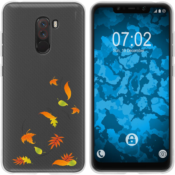 Pocophone F1 Silikon-Hülle Herbst Blätter/Leaves M1 Case