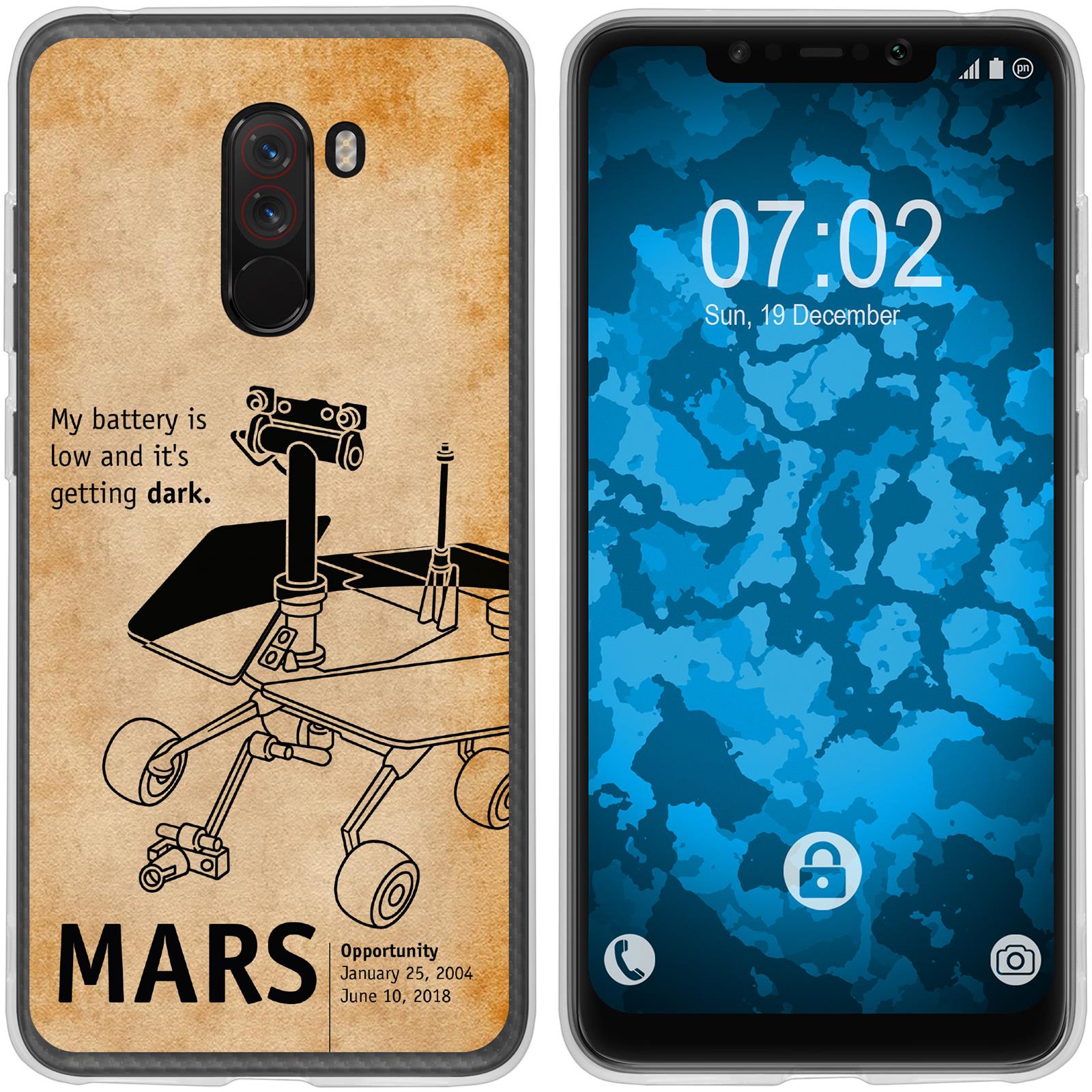 Pocophone F1 Silikon-Hülle Space Rover M2 Case
