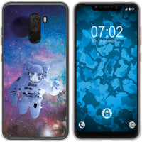 Pocophone F1 Silikon-Hülle Space Catronaut M5 Case