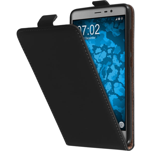 Kunst-Lederhülle für Xiaomi Redmi Note 3 Flip-Case schwarz C