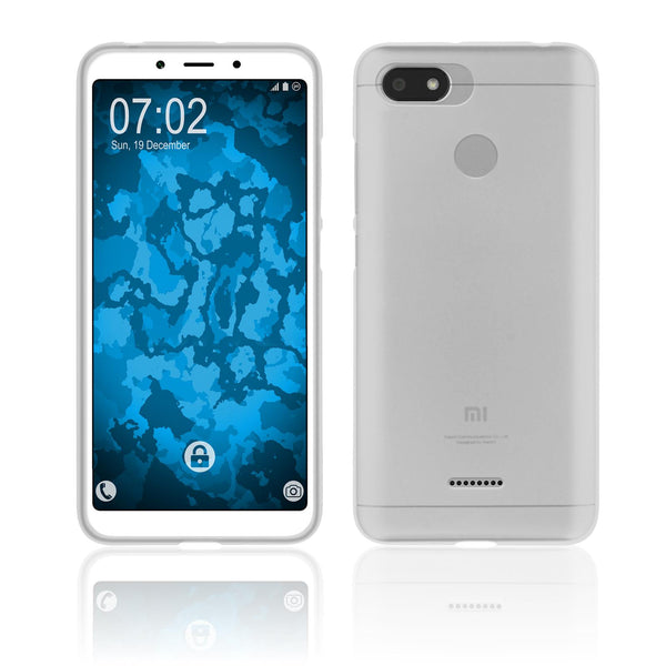 PhoneNatic Case kompatibel mit Xiaomi Redmi 6/6A - clear Silikon Hülle matt Cover