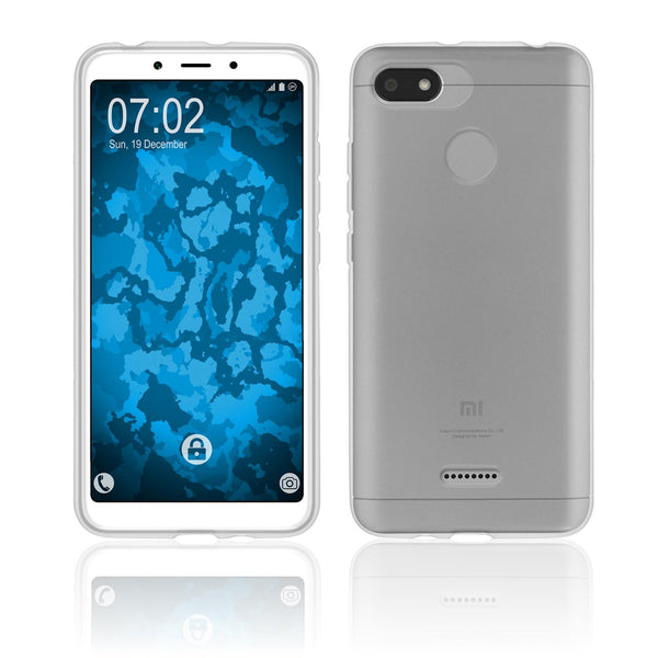 PhoneNatic Case kompatibel mit Xiaomi Redmi 6/6A - Crystal Clear Silikon Hülle transparent Cover
