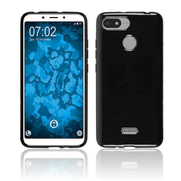 PhoneNatic Case kompatibel mit Xiaomi Redmi 6/6A - schwarz Silikon Hülle  Cover