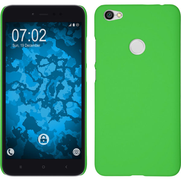 Hardcase für Xiaomi Redmi Note 5A gummiert grün