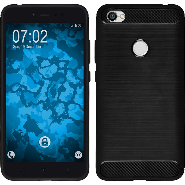 PhoneNatic Case kompatibel mit Xiaomi Redmi Note 5A - schwarz Silikon Hülle Ultimate Cover