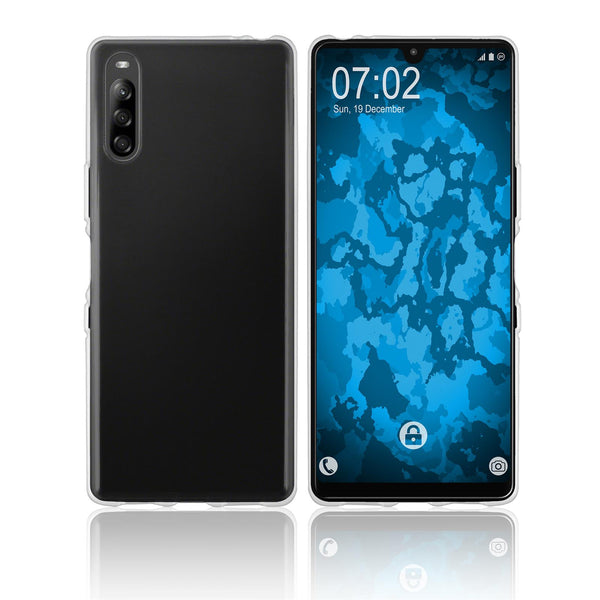 PhoneNatic Case kompatibel mit Sony Xperia L4 - Crystal Clear Silikon Hülle transparent