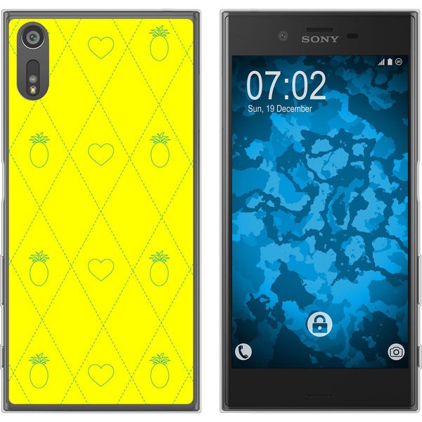 Xperia XZs Silikon-Hülle Sommer Ananas M1 Case