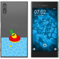 Xperia XZs Silikon-Hülle Sommer Ananas M2 Case