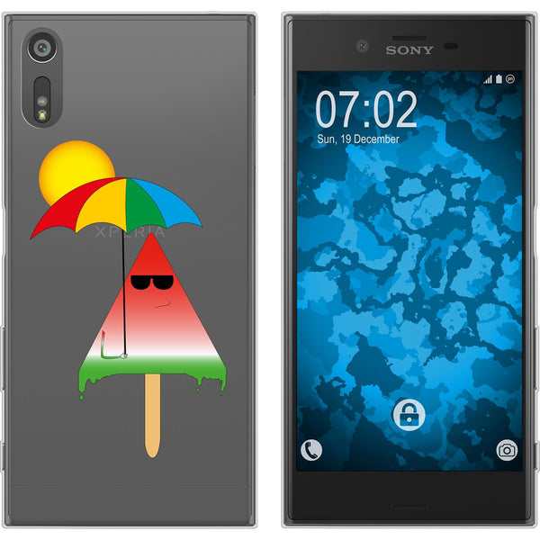 Xperia XZs Silikon-Hülle Sommer Eis M6 Case