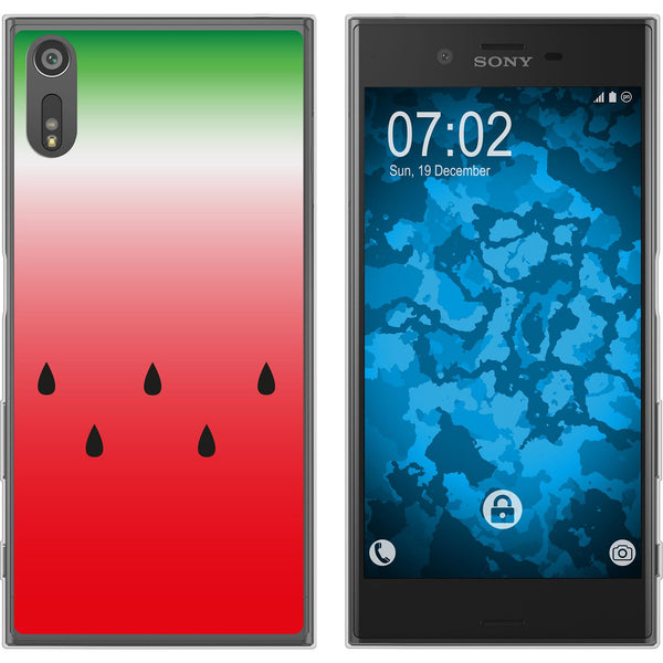 Xperia XZs Silikon-Hülle Sommer Melone M5 Case