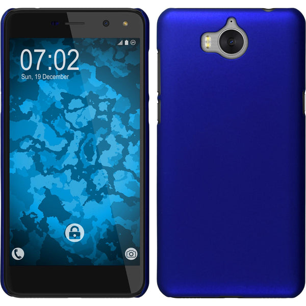 Hardcase für Huawei Y5 2017 gummiert blau