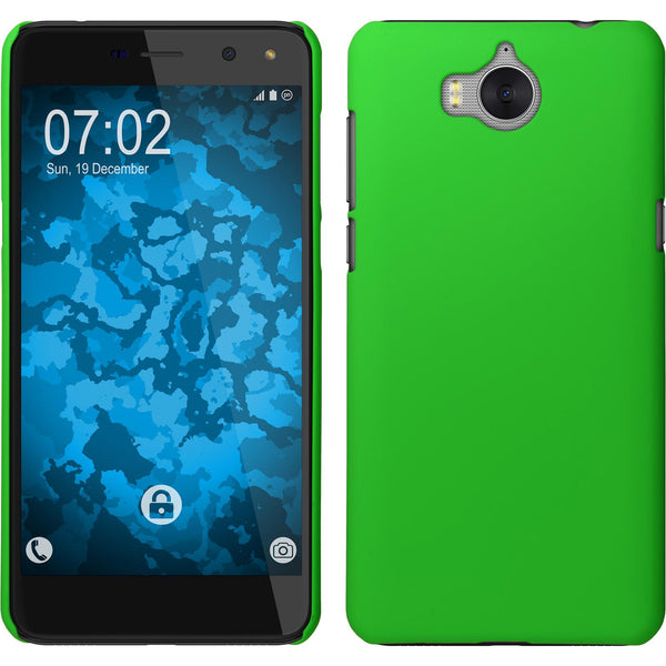 Hardcase für Huawei Y5 2017 gummiert grün