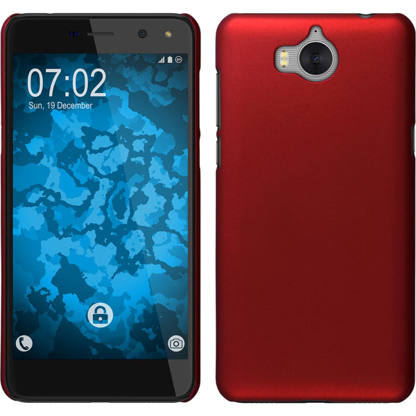 Hardcase für Huawei Y5 2017 gummiert rot